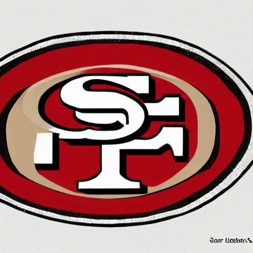 Prompt: San Francisco 49Ers Football Team, Fan Art, hand Drawn, high detail