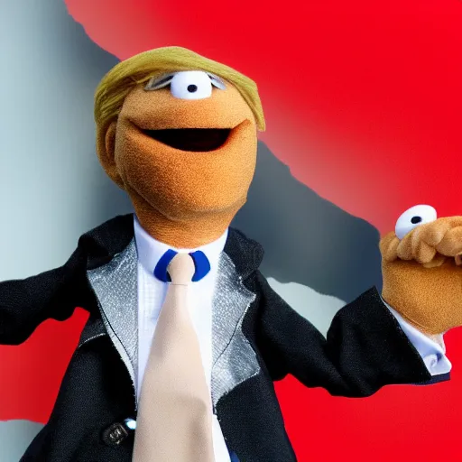 Image similar to donald trump as a muppet