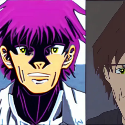 Image similar to willem dafoe in neon genesis evangelion