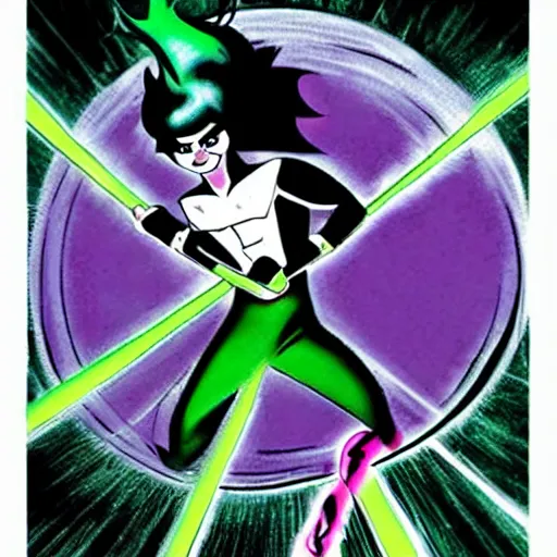 Image similar to danny phantom by frank miller, 8 0's airbrushed comic book art, in the style of frank miller, gritty dark graphic novel