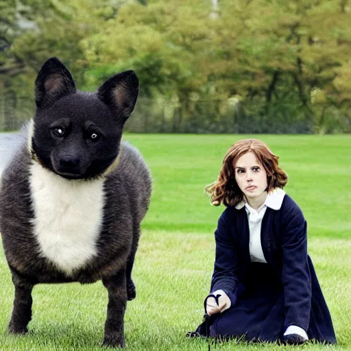 Prompt: hermione granger as aibo