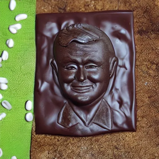 Image similar to dark chocolate trump relief