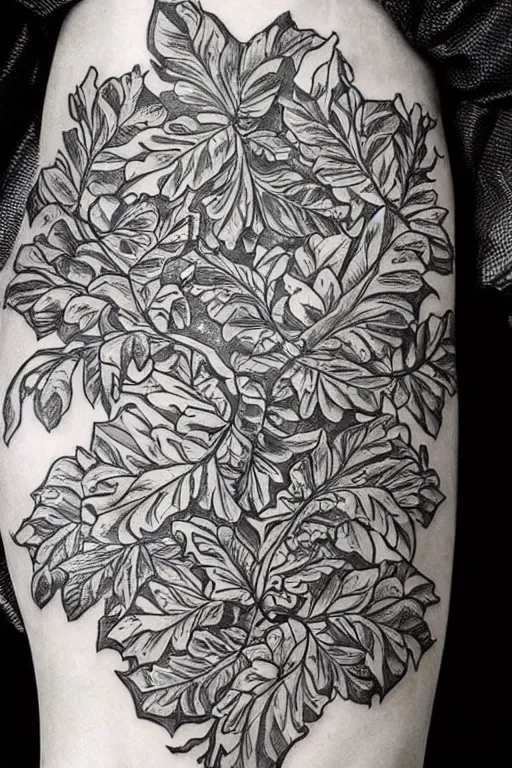 Small fern leaf tattoo on the arm - Tattoogrid.net