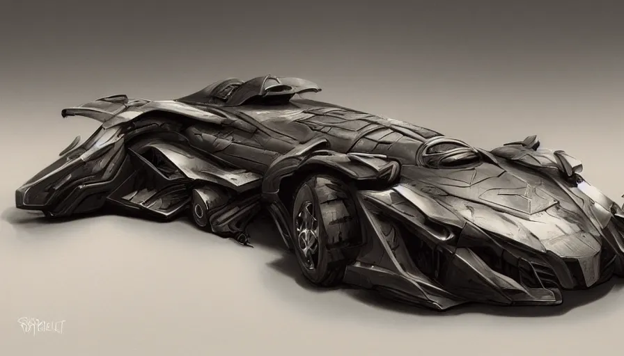 Image similar to rollcage batmobile, realistic, various artists, futuristic, hyperdetailed, artstation, cgsociety, 8 k