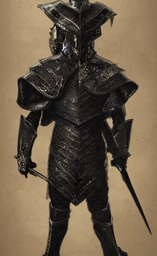 Image similar to black knight alain delon, traditional corsican, intricate, highly detailed, artstation, illustration, jurgens, rutkowski, bouguereau, 16th century plate armor