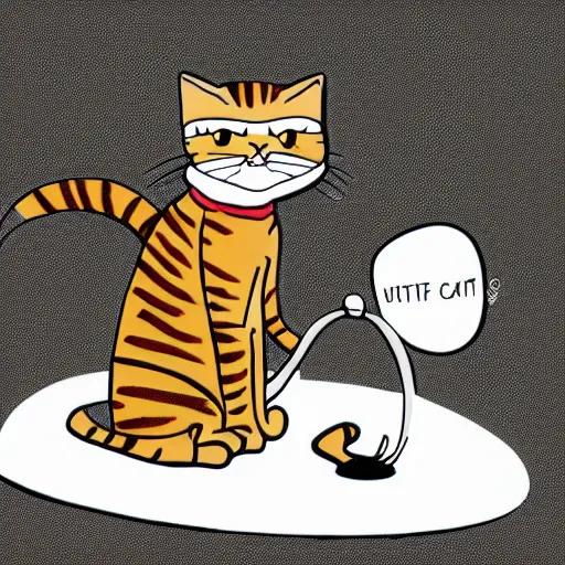 Image similar to cat in suit cartoon style