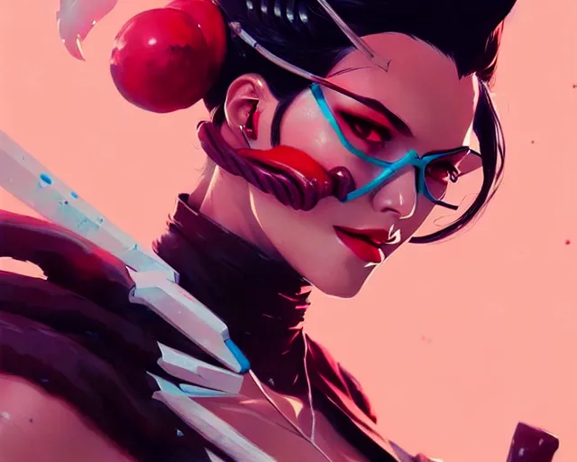 Image similar to a ultradetailed painting of vayne from league of legends by conrad roset, greg rutkowski and makoto shinkai trending on artstation