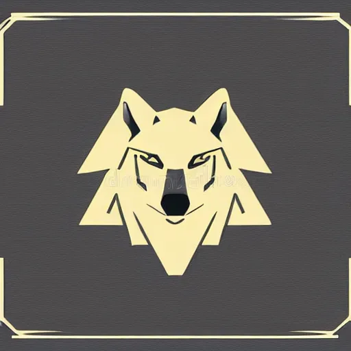 Image similar to photoshop vector design logo concept of a wolf