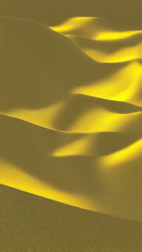 Prompt: a 3D render of an artistic scenery, yellow two-tone,