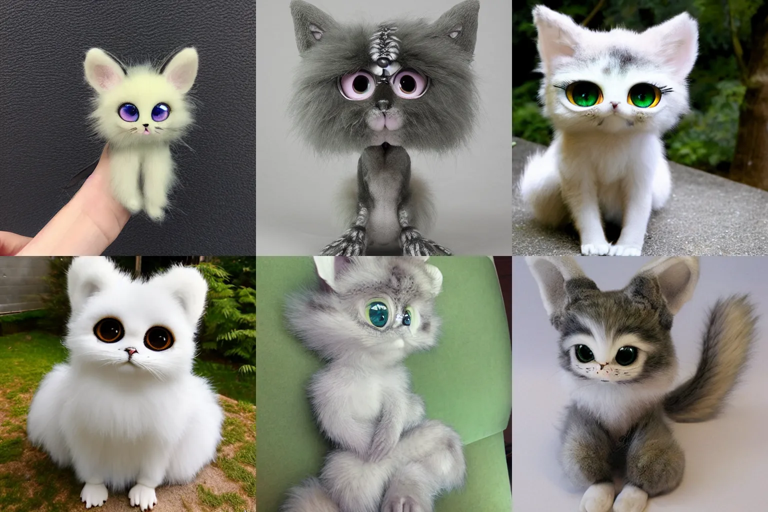 Prompt: impossibly cute furry creature with large eyes, a big fluffy tail and large tufted ears in the style of Yoshitaka Amano, super detailed, intricate