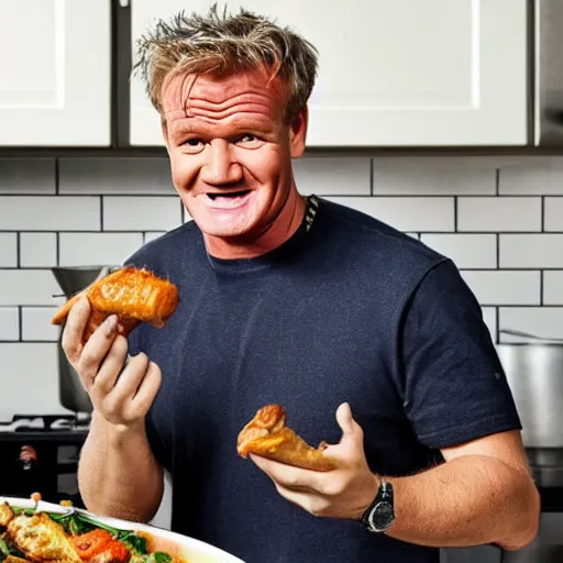 Prompt: gordon ramsey teaches you how to make the perfect thanksgiving dinner in the microwave