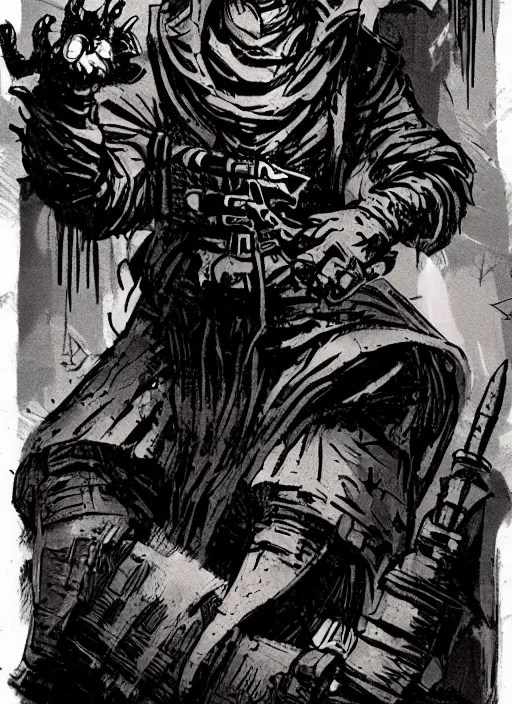 Image similar to concept art of joji as a boss in darkest dungeon, highly detailed, dark atmosphere, cosmic horror, body horror, lovecraft mythos, key character poster