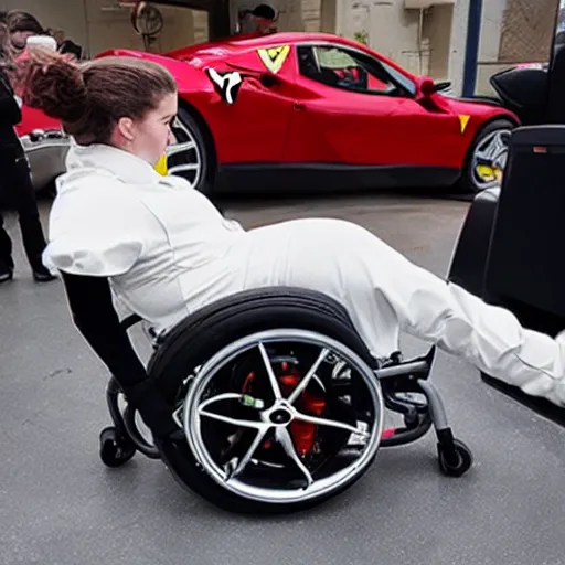 Image similar to wheelchair designed by Ferrari