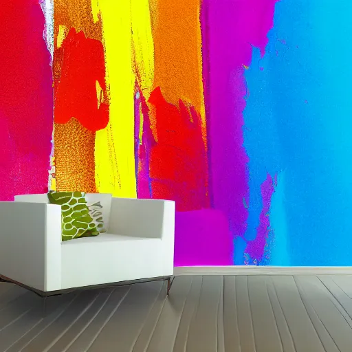 Prompt: colourful paint splashes on transparent background, dulux,