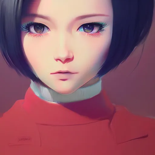 Image similar to Art made by Ilya Kuvshinov