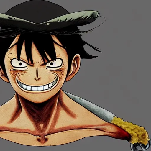 Image similar to realistic monkey. d luffy from one piece