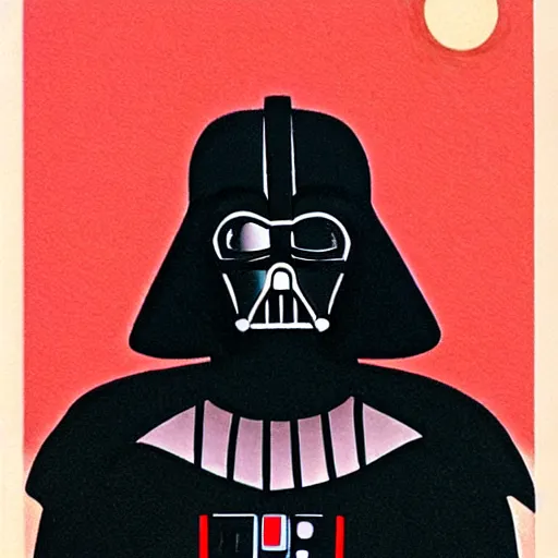 Image similar to darth vader from star wars by studio ghibli