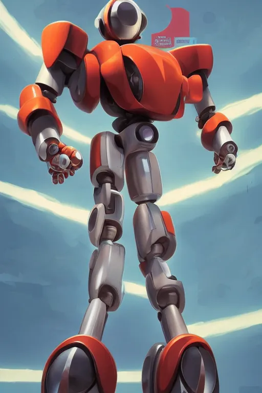 Image similar to metabots medabots medarotto medarot robot minimalist comics, behance hd by jesper ejsing, by rhads, makoto shinkai and lois van baarle, ilya kuvshinov, rossdraws global illumination ray tracing hdr radiating a glowing aura