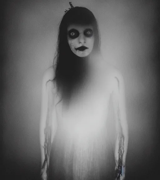 Image similar to gothic necrolord female with zombie servents, professional photography, high resolution, liminal eerie midnight backlit, a photograph taken by Deborah Sheedy