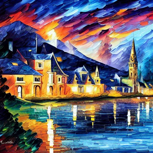 Image similar to landcale by arthur adams, john stephens, leonid afremov, chiho ashima