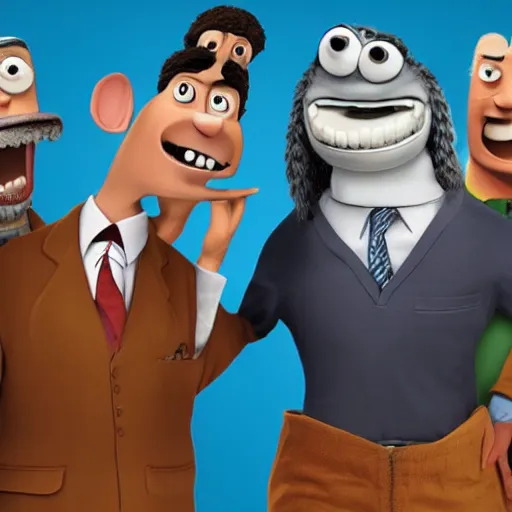 Prompt: the presidents as wallace and grommet style