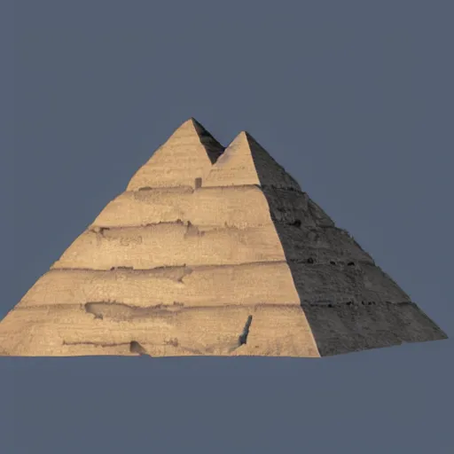 Prompt: an explorer finds a cursed gem inside of a pyramid , concept art, trending on artstation 3D.