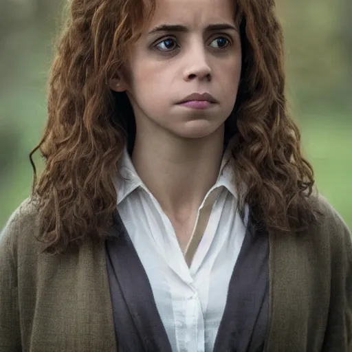 Image similar to photo of hermione granger as an adult, realistic, perfect eyes, symmetrical, full body shot, wide angle, sharp focus, 8 k high definition, insanely detailed, intricate, elegant