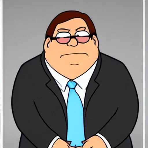 Prompt: portrait of peter griffin as a real person. photo realistic. very detailed. 4 k photograph.