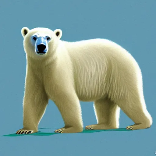 Image similar to a peace polar bear by wu daozi