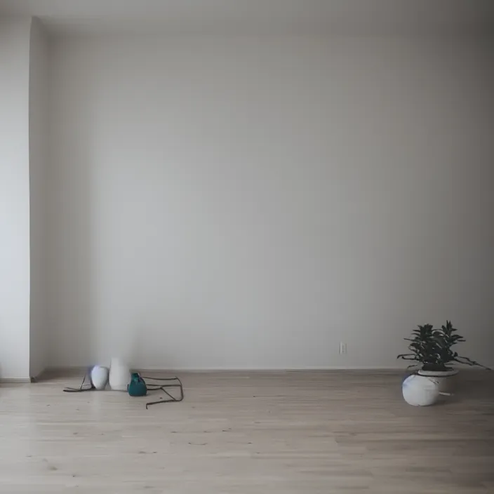 Image similar to empty modern home interior, color photograph, canon eos c 3 0 0, ƒ 1. 8, 3 5 mm, 8 k, medium - format print