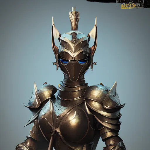 Image similar to stunning bust of a beautiful female knight, but as an anthropomorphic female dragon, well designed cute female robot dragon head, well armored, sharp claws, HD octane render, fantasy, Artstation, Deviantart, Furaffinity