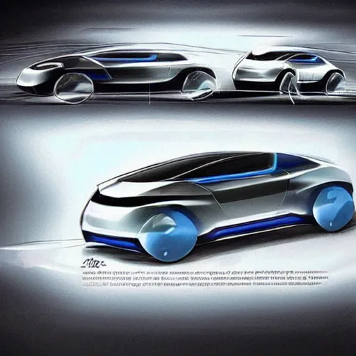 Prompt: concept art of new electric car, beautiful, prize winning