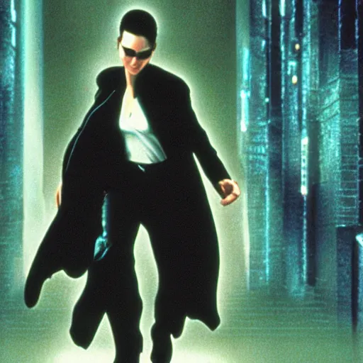 Prompt: film still of The Matrix by Pixar