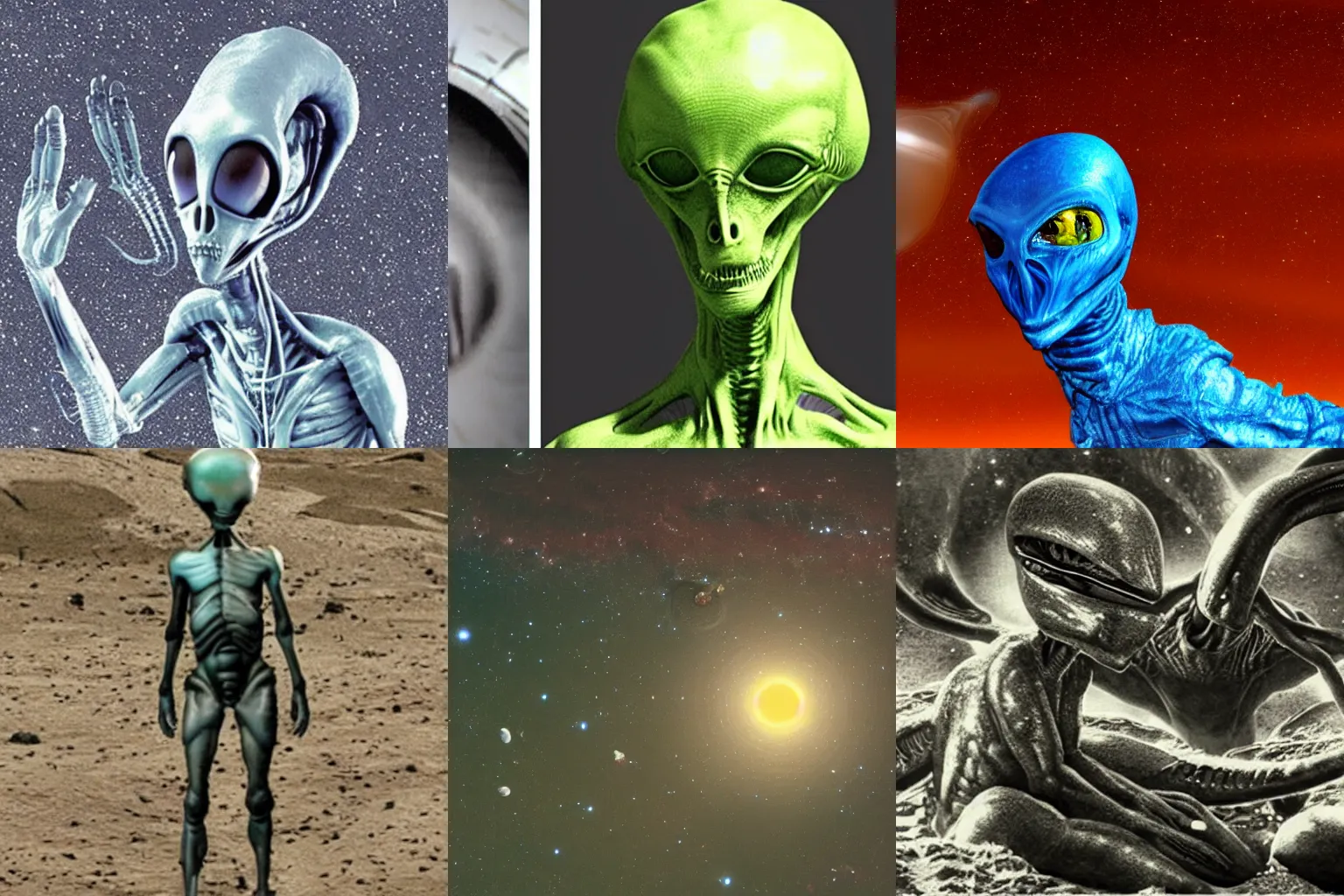 Prompt: proof of the existence of alien life