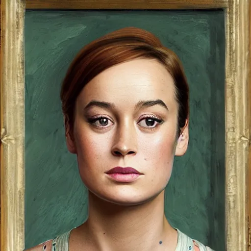 Prompt: a masterpiece portrait photo of a beautiful young woman who looks like a manic pixie dream girl brie larson, symmetrical face