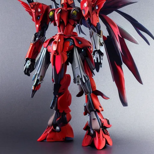 Image similar to futuristic lobelia cardinalis mecha cardinal flower upper body, sepals forming helmet, floral details, lobelia, 8 k hd resolution, barbatos gundam with floral inlay, bandai box art, star wars, makoto kobayashi, frank gehry, raymond swanland