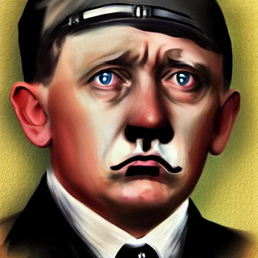 Prompt: adolf hitler as a cat, digital art, full detailed