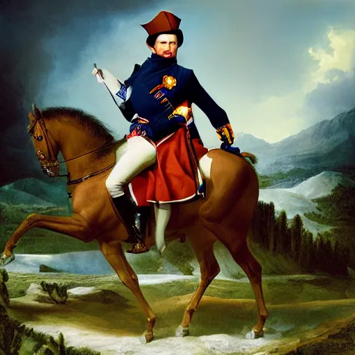 Image similar to napoleon portrait photo by martin schoeller