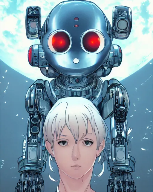 Prompt: portrait of a rat as a robot, cybernetic enhancements, art by makoto shinkai and alan bean, yukito kishiro