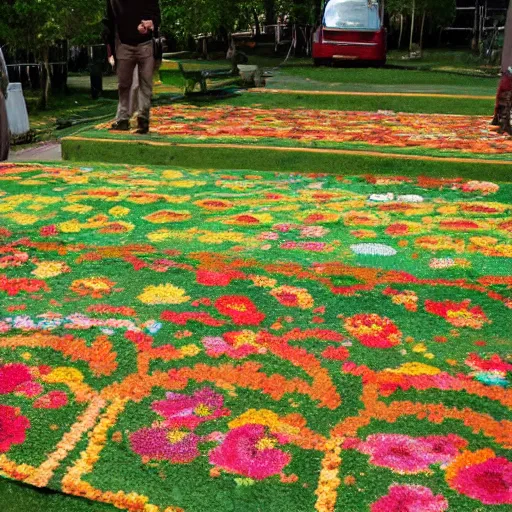 Image similar to flower carpet