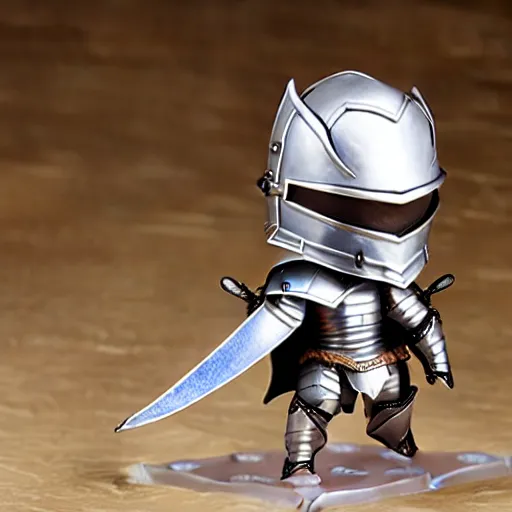 Prompt: lovey armor knight. style as Nendoroid