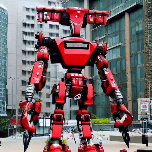 Prompt: Giant Samurai Robot