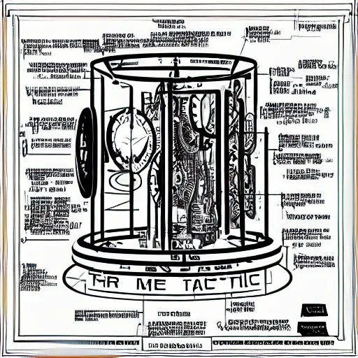 Prompt: time travel machine schematic