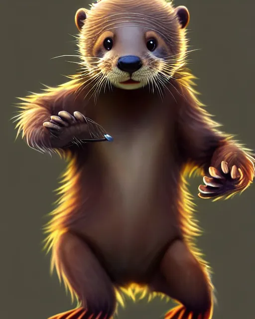 Prompt: character concept art of a cute male anthropomorphic otter furry | | cute - fine - face, pretty face, key visual, realistic shaded perfect face, fine details by stanley artgerm lau, wlop, rossdraws, james jean, andrei riabovitchev, marc simonetti, and sakimichan, trending on artstation