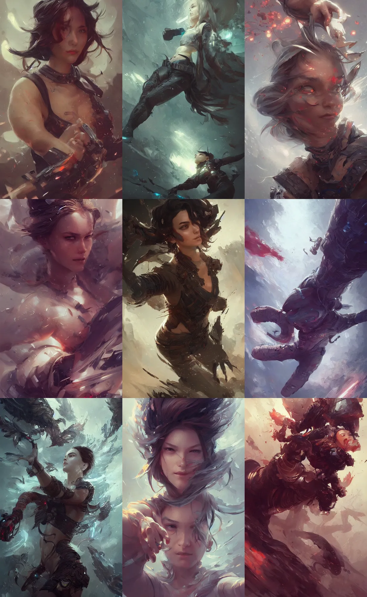 Prompt: lethal selfie, falling, digital painting, intricately detailed, highly detailed, artwork by greg rutkowski, artwork by ross tran, artwork by randy vargas, artwork by artgerm, artwork by alex garner, trending on artstation