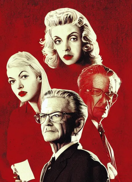 Image similar to twin peaks movie poster art by elmore leonard