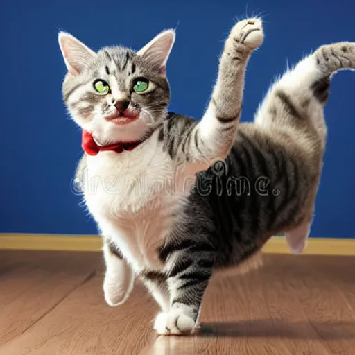 Image similar to cat dancing stock image