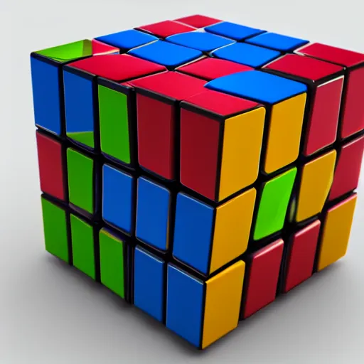 Image similar to four dimensional rubik's cube, octane render, unreal engine
