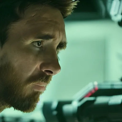 Prompt: Lionel Messi in Alien, cinematic, sharp focus, movie still, atmospheric, 8k,