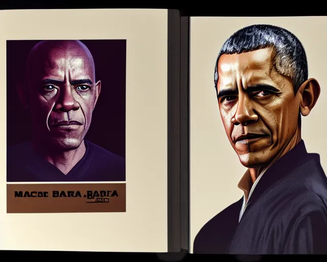 Image similar to 5 5 mm portrait photo of barack obama as mace windu. dark atmosphere. art by greg rutkowski. highly detailed 8 k. intricate. lifelike. soft light. nikon d 8 5 0.